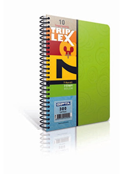 Trıplex Bölmeli Defter A4 300 Yaprak 7+3 Kapaklı Asorti Renk Seçenekleriyle fiyatları