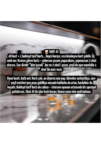 Shot At ! Eğlenceli Shot Oyunu modelleri