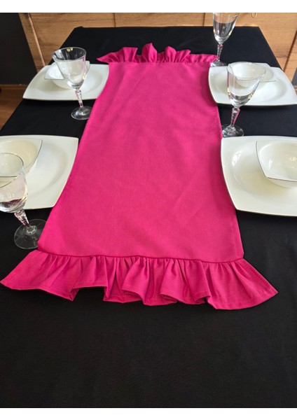 Iki Tarafı Fırfırlı Runner - Sıvı Itici Özlliğe Sahip indirimleri