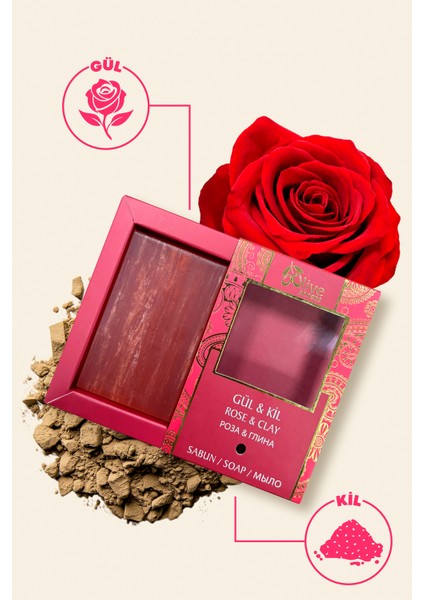 Gül & Kil Sabunu 70 gr fiyatları