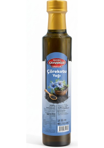 Doğal Çörekotu Yağı Cam Şişe 250 Ml YSCRKTYG250ML