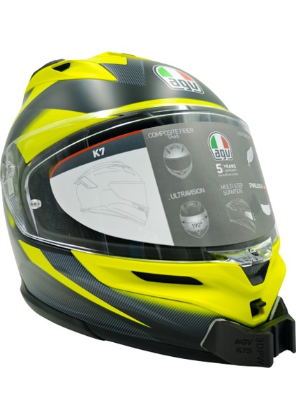 Agv K7 / K7S Kask uyumlu chinmount aksiyon kamera çene bağlantı aparatı seti