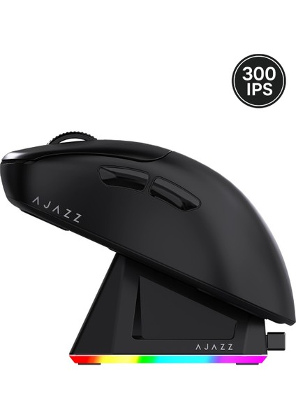 AJ179P Mc 3 Modlu 1000Hz 12.000 Dpı Manyetik Şarj Istasyonlu PAW3311 300 IPS Optik Sensör Gaming Mouse