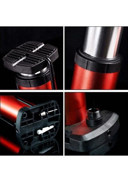 Yüksek Basınçlı Alüminyum Gümüş Renk Top Bisiklet Taşınabilir Hava Ayak Pompası fırsatları