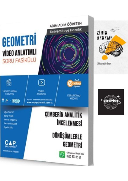 Çap Geometri Çemberin Analitik Incelenmesi Dönüşümlerle GEOMETRI+ZIHINDENEME-KD543
