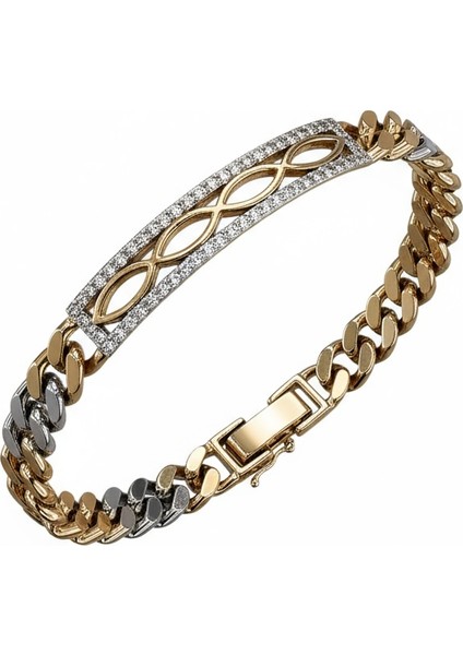 Vıp Goldrose-Gümüş Renk Pırlanta Işlemeli Bileklik fiyatları