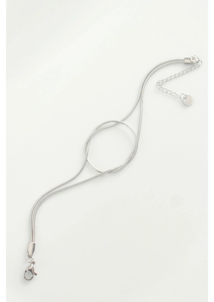 316L Çelik Gümüş Renk Düğüm Model Bileklik fiyatları