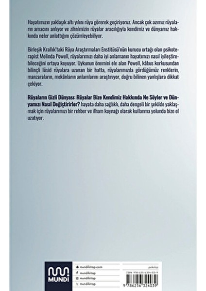 Rüyaların Gizli Dünyası - Melinda Powell modelleri