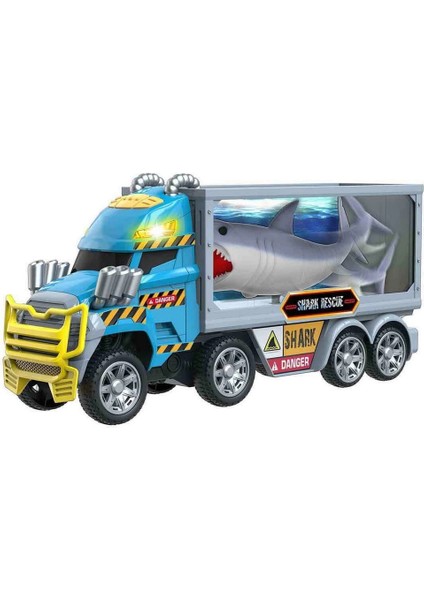 Teamsterz Monster Moverz Sesli ve Işıklı Köpek Balığı Kurtarma Kamyonu 40 cm