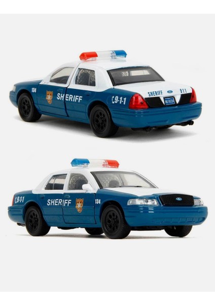 The Walking Dead - Rick Grimes Ford Crown Victoria Şerif Arabası | Jada 1:32 Ölçek modelleri