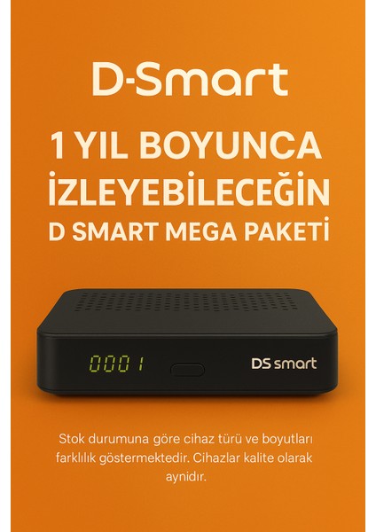 🛰️ D-Smart Uydu Alıcısı – 12 Ay ÜcretsizYayın 📌 Lütfen Satın Almadan Önce Açıklamayı Dikkatle Okuyun