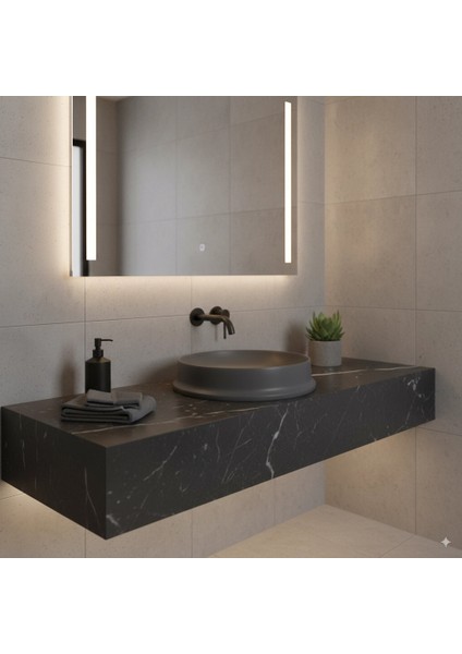 Pearl Bead Matt Antracite Solid Lavabo fırsatları
