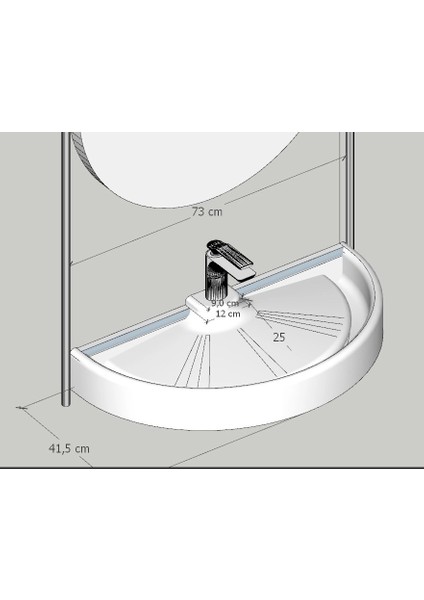 Pearl Unique Mat White Full Solid Lavabo modelleri
