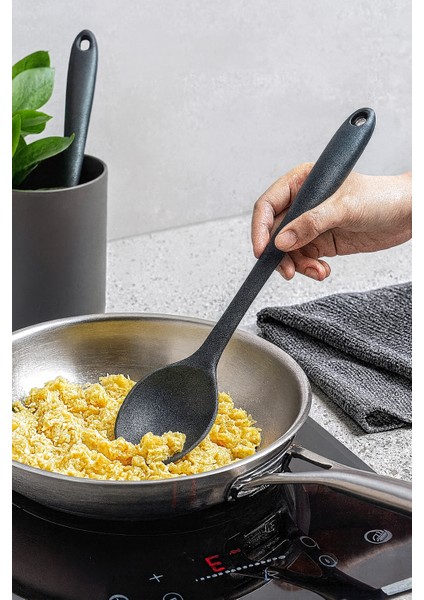 🖤 2’li Siyah Servis Kaşığı Seti – Isıya Dayanıklı, Ergonomik ve Şık Tasarım fiyatları