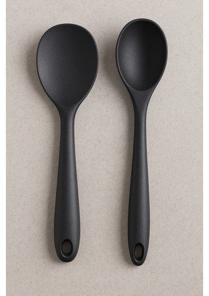 🖤 2’li Siyah Servis Kaşığı Seti – Isıya Dayanıklı, Ergonomik ve Şık Tasarım fırsatları