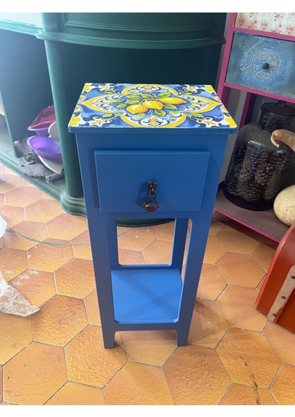 Limon Desenli Mini Komodin fiyatları