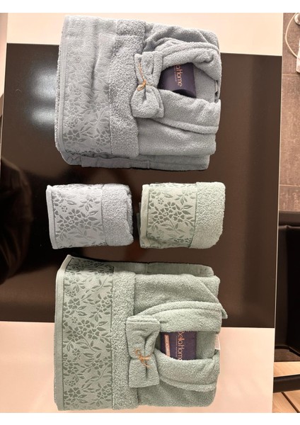 Bornoz Seti Lüks Jakarlı Bella Home