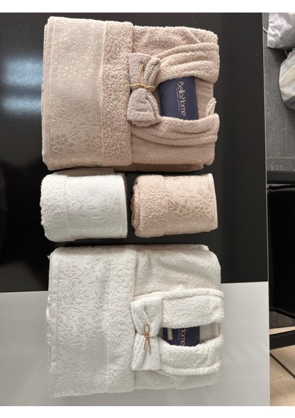 Bornoz Seti Lüks Jakarlı Bella Home
