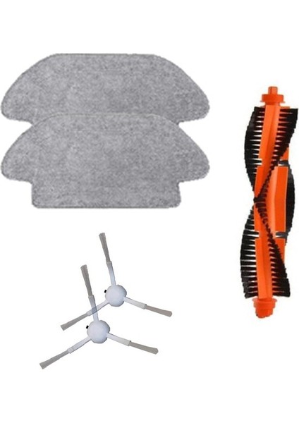 Xiaomi Mi Robot Vacuum Mop Pro Set 2 Adet Fiber Mop Bezi 2 Adet Yan Fırça 1 Adet Ana Fırça