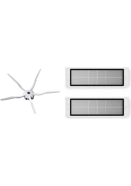 Roborock S6 Pure Aksesuar Seti 2 Adet Hepa Filtre 1 Adet Yan Fırça