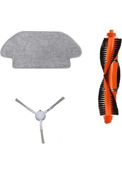 Xiaomi Mi Robot Vacuum Mop Pro Set 1 Adet Fiber Mop Bezi 1 Adet Ana Fırça 1 Adet Yan Fırça