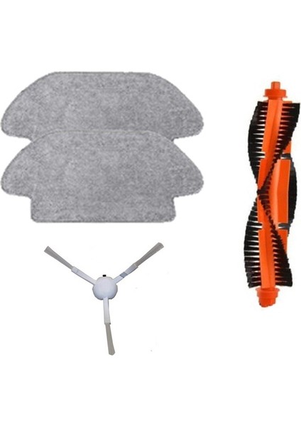 Xiaomi Mi Robot Vacuum Mop Pro Set 2 Adet Fiber Mop Bezi 1 Adet Yan Fırça 1 Adet Ana Fırça