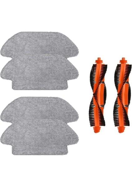 Xiaomi Mi Robot Vacuum Mop Pro Set 2ADET Fiber Mop Bezi 2 Adet Ana Fırça