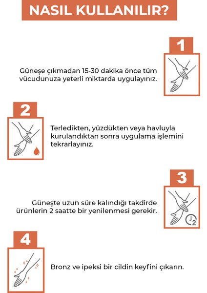 Kusursuz Bronzlaştırıcı Güneş Yağı Spreyi 200 ML Hindistan Cevizi Kakao Havuç Yağı İçeren fırsatları