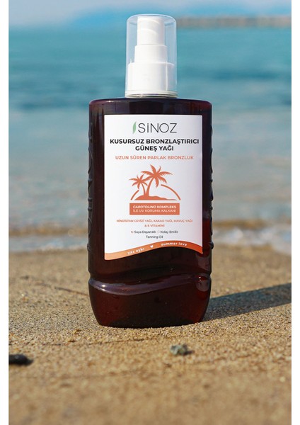 Kusursuz Bronzlaştırıcı Güneş Yağı Spreyi 200 ML Hindistan Cevizi Kakao Havuç Yağı İçeren indirimleri
