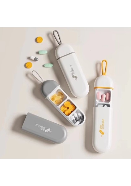 3 bölmeli seyahat tipi saklama kutusu