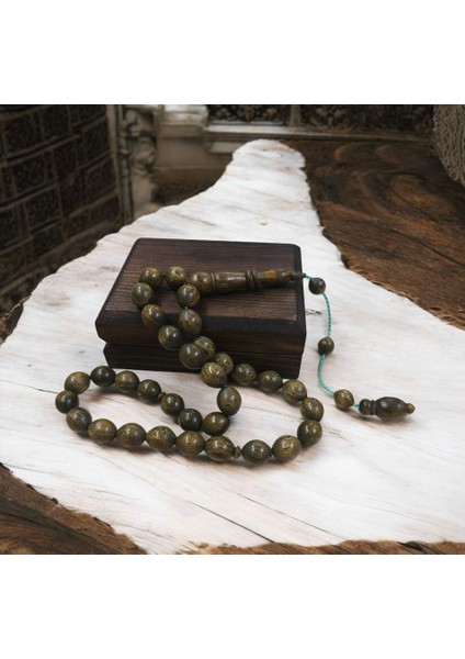 Pelesenk Ağacı Usta Işi Arpa Kesim Sistemli Model Tesbih