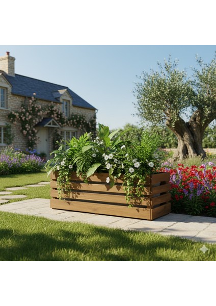 Masif Ahşap Dekorasyon Çiçeklik Saksılık 27*27*72 modelleri