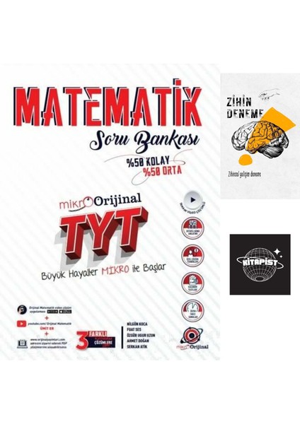 Orijinal Yayınları Tyt Matematik Mikro Soru BANKASI+ZIHINDENEME-KD268