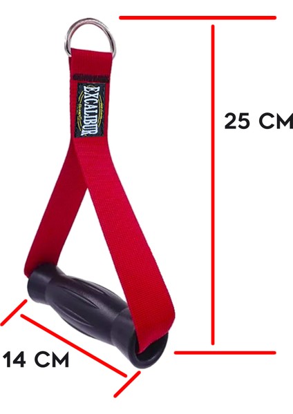 Fitness Elcik Kırmızı Çift - 25 cm fiyatları