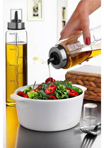 Borosilikat Akıllı Cam Yağdanlık - Dekoratif Sızdırmaz Sirkelik Sosluk 500 ml fırsatları