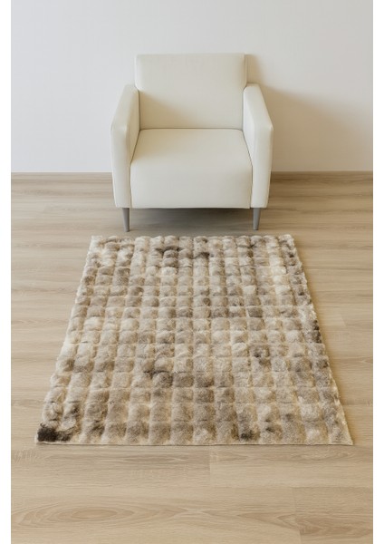 Fluffy Mix Serisi Tavşan Tüyü Dokuma Kaymaz Taban Pelüş Halı modelleri