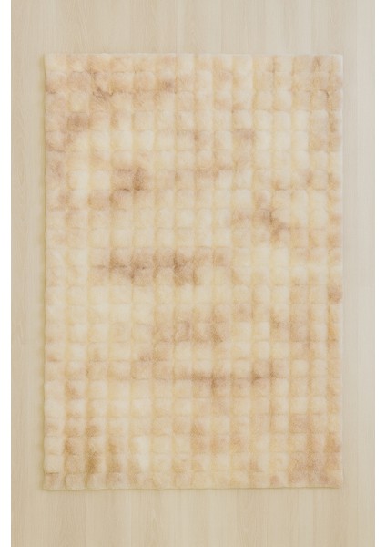 Fluffy Mix Serisi Tavşan Tüyü Dokuma Kaymaz Taban Pelüş Halı