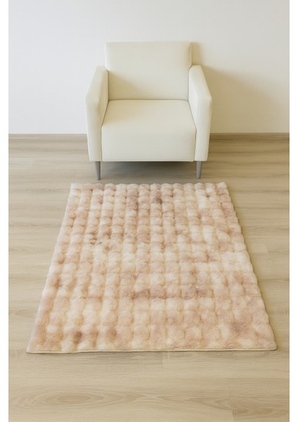 Fluffy Mix Serisi Tavşan Tüyü Dokuma Kaymaz Taban Pelüş Halı modelleri