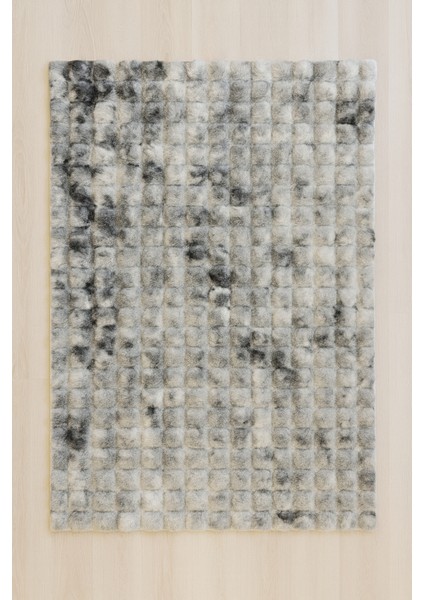 Fluffy Mix Serisi Tavşan Tüyü Dokuma Kaymaz Taban Pelüş Halı