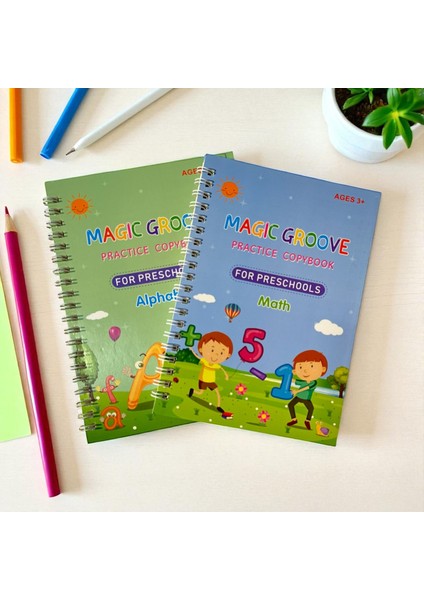 Harfleri ve Sayıları Öğreten 2'li Kabartmalı Ingilizce Sihirli Kitap