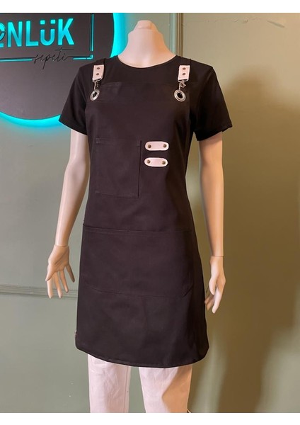 Siyah Çapraz Askılı Trend Önlük fiyatları