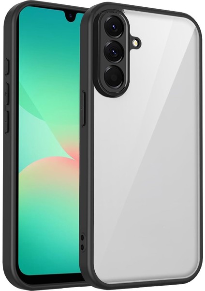 Samsung Galaxy S25 Fe Kılıf Kamera Korumalı Kenarları Renkli Arkası Şeffaf Yumuşak Kenarlı Silikon Sert Kapak