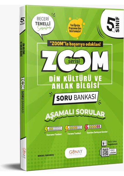 5. Sınıf Zoom Din Kültürü ve Ahlak Bilgisi Soru Bankası 2025-26 fiyatları