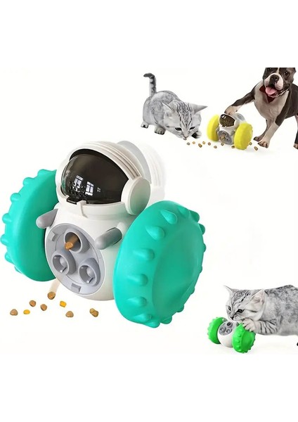 Kedi ve Köpek Için Tumbler Tipi Mekanik ve Interaktif Ödül Robotu