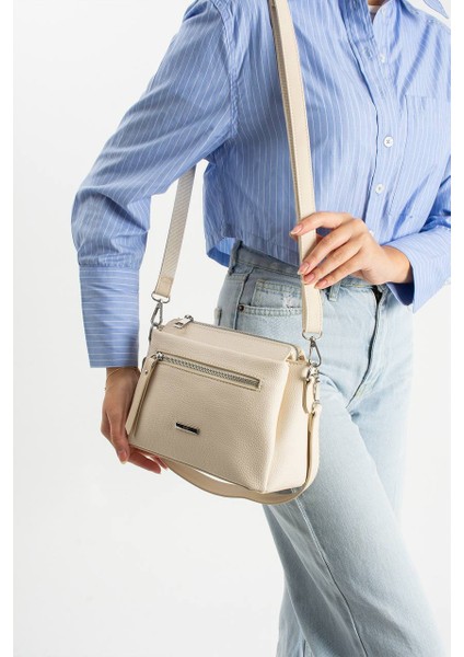 , Çok Gözlü , Krem Bayan Omuz ve Çapraz Çantası fiyatları