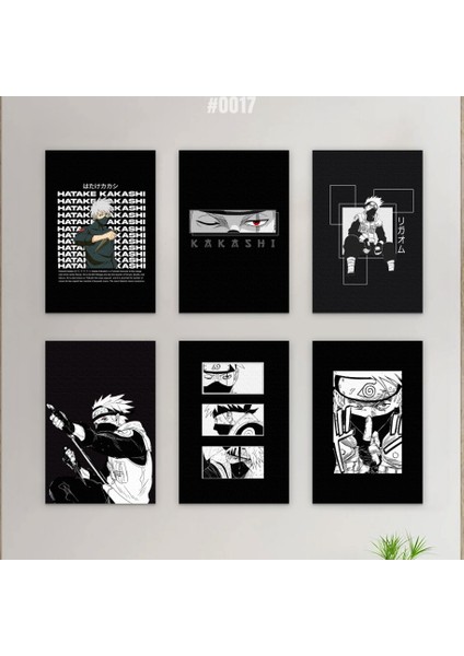 6'lı Anime Ahşap Tablo