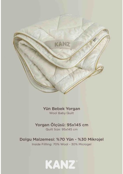 Kanz Yün Bebek Yorganı 95X145 cm modelleri