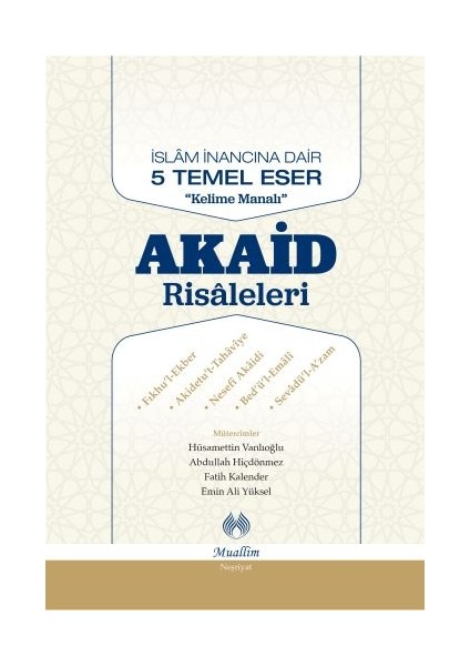 Akaid Risaleleri (Ciltli)