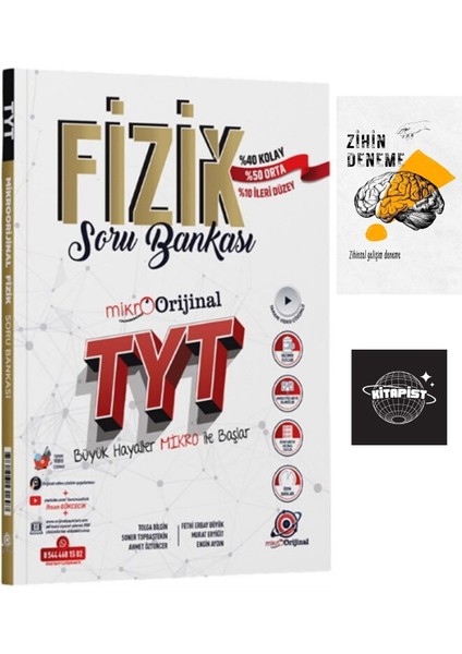 Orijinal Mikro Tyt Fizik Soru BANKASI+ZIHINDENEME-KD141