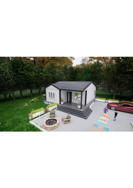 Ballife Prefabrik 69 M2 Standart Prefabrik Konut